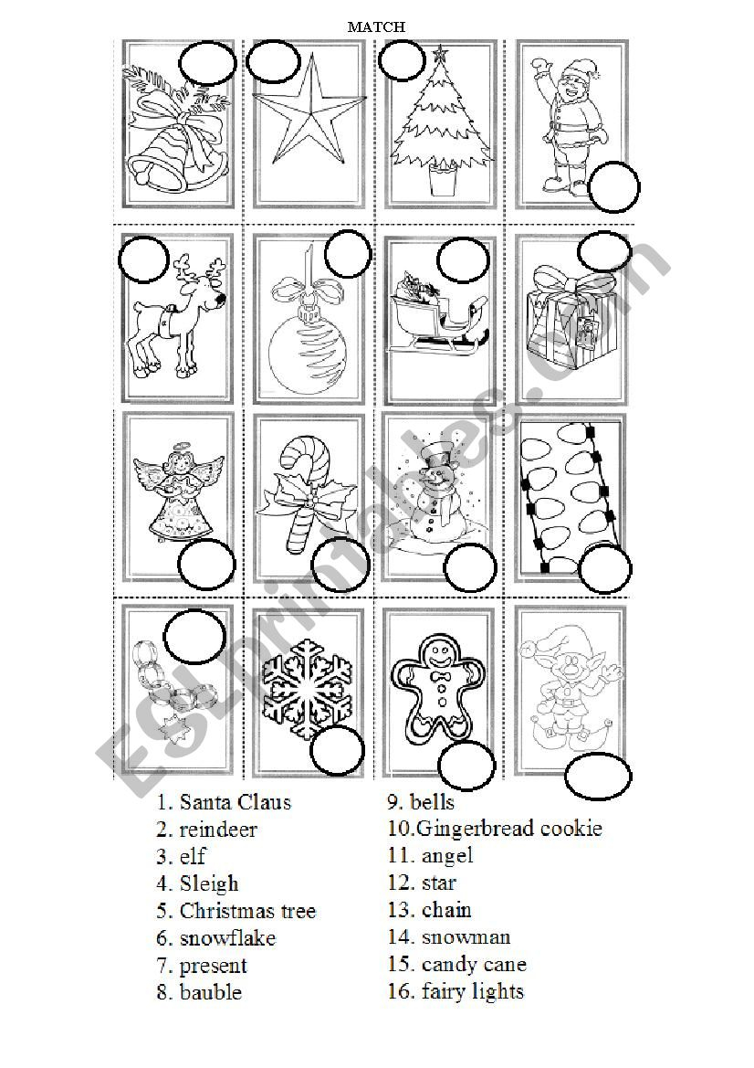 Christmas Symbols Practice - Esl Worksheetmati.rowce