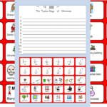 Christmas Symbols, The 12 Days Of Christmas Worksheet And Colours- Sen And  Lower Ability