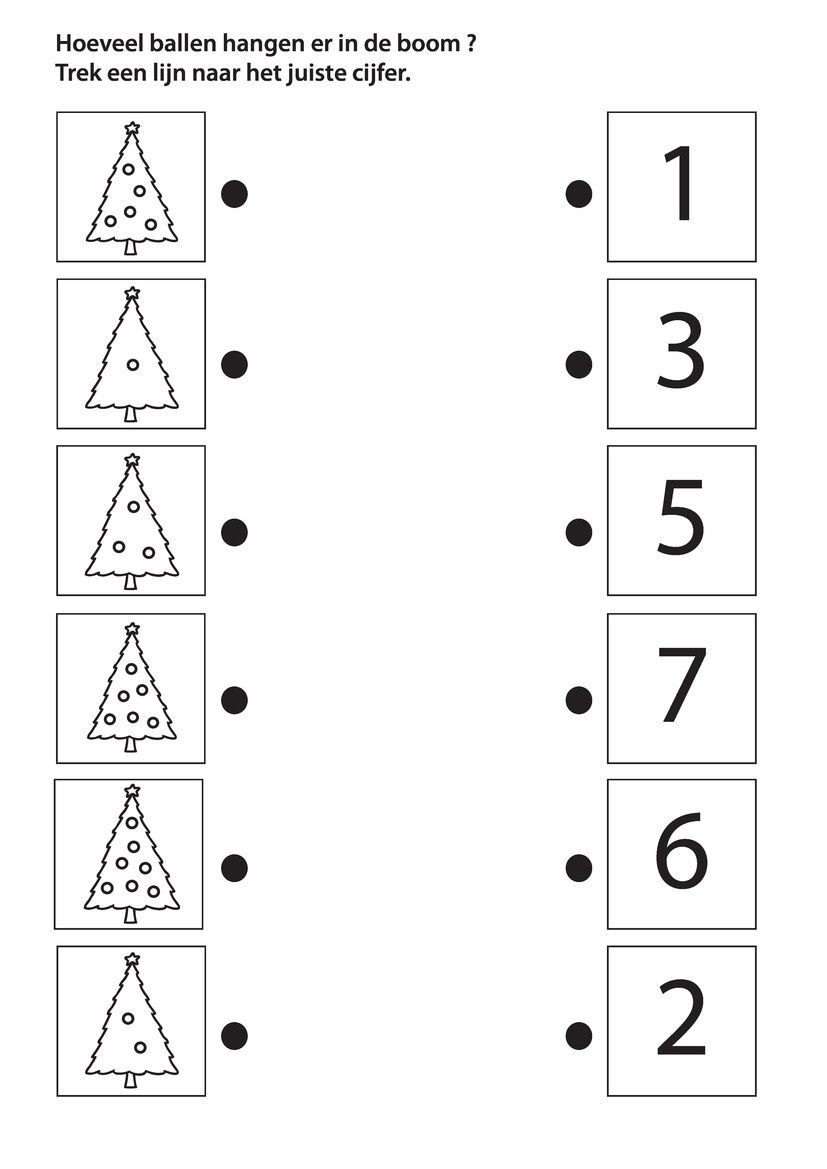 Christmas Themed Counting Practice For Kids! Easy Printable