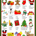 Christmas Time - Multiple Choice Worksheet