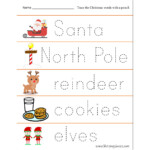 Christmas Tracing Worksheets - Raising Hooks