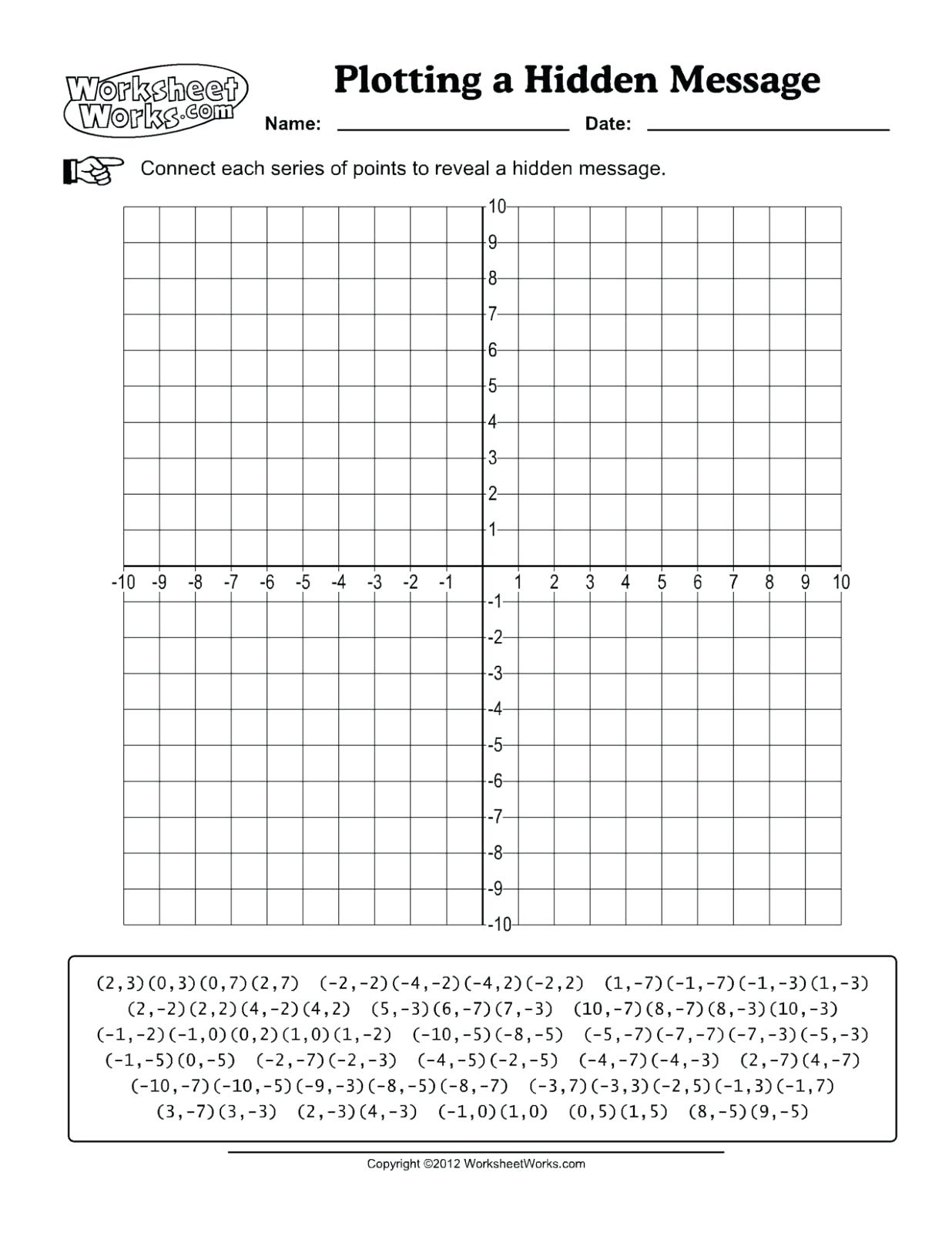 Christmas Tree Coordinate Grid Worksheet | Printable