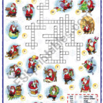 Christmas Vocabulary Crossword - Esl Worksheetmpotb