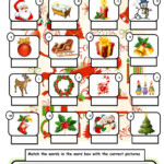 Christmas Vocabulary - English Esl Worksheets For Distance