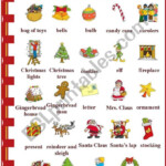 Christmas Vocabulary - Esl Worksheetvanda51