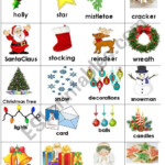 Christmas Vocabulary Memory Game - Esl Worksheetheidienglish