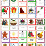 Christmas Vocabulary Worksheet