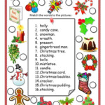 Christmas Vocabulary Ws - English Esl Worksheets For
