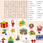 Christmas Word Search Online Worksheet