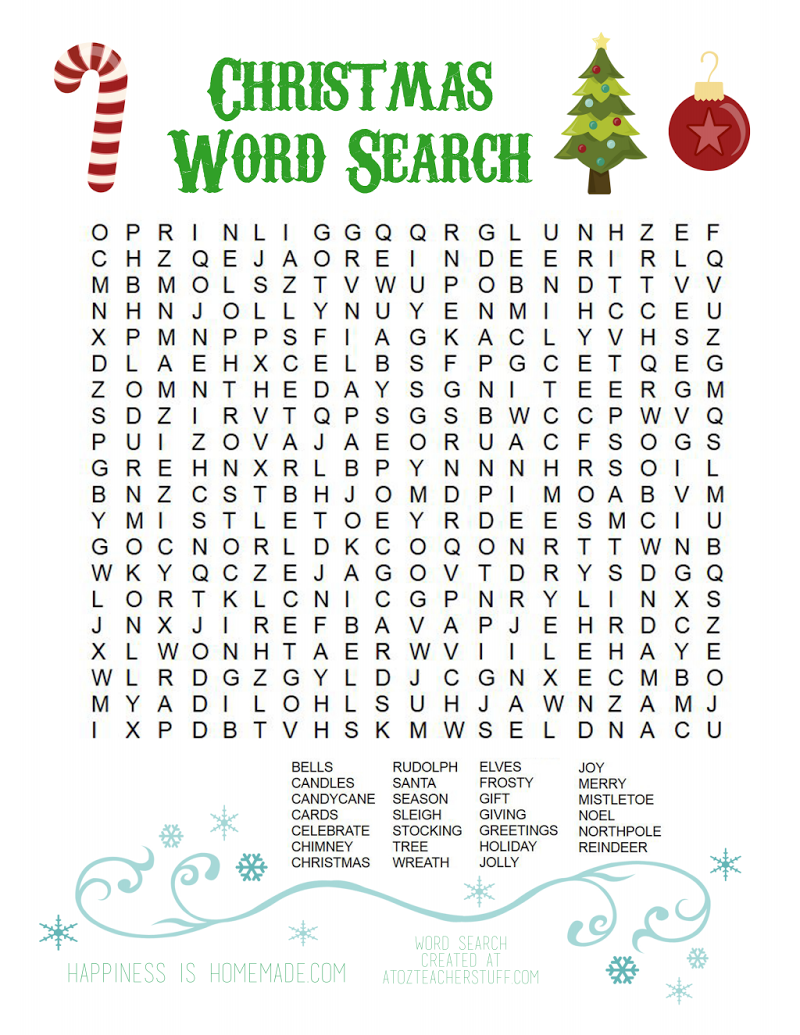 Christmas Word Search.pdf - Google Drive | Christmas