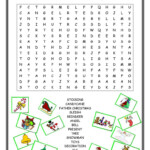 Christmas Wordsearch - English Esl Worksheets For Distance