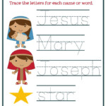Christmas Worksheets For Preschoolers [Jesus' Birth] – Mary