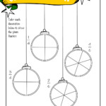 Color The Fraction Worksheet With Christmas Ornaments | Woo