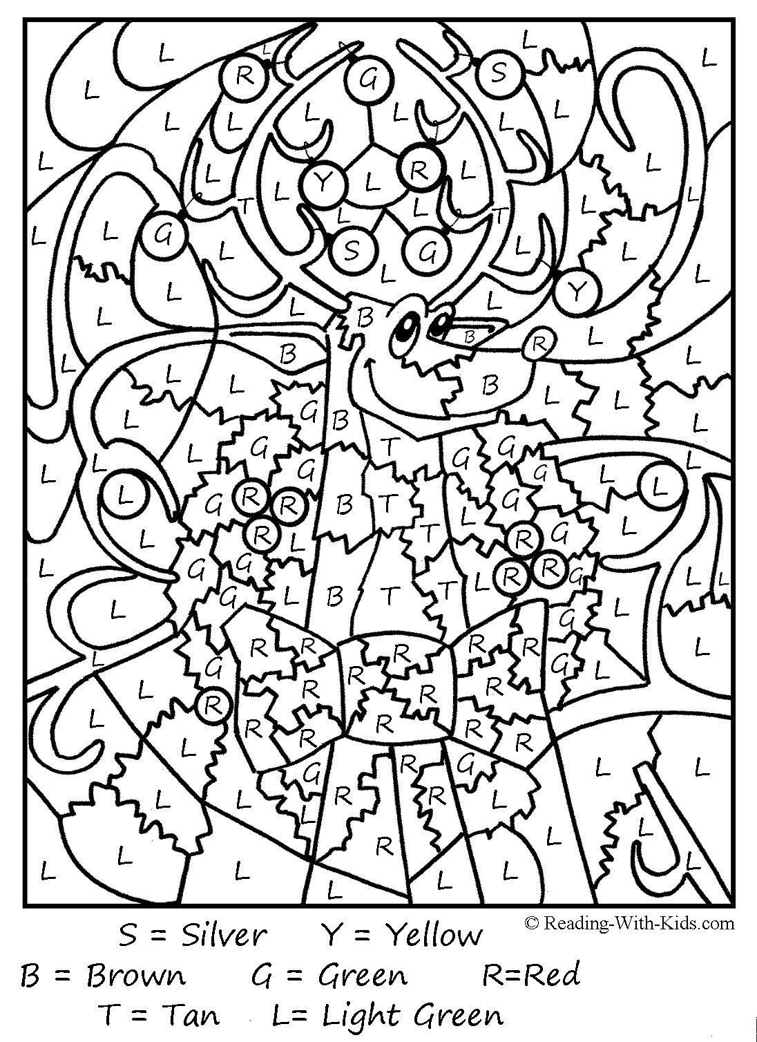 Colornumber Coloring Pages | Christmas Coloring Pages