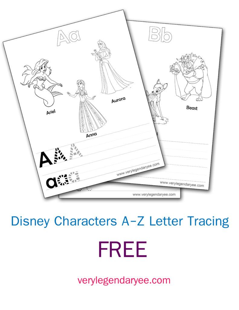 Disney Letter Tracing | Disney Letters, Tracing Letters