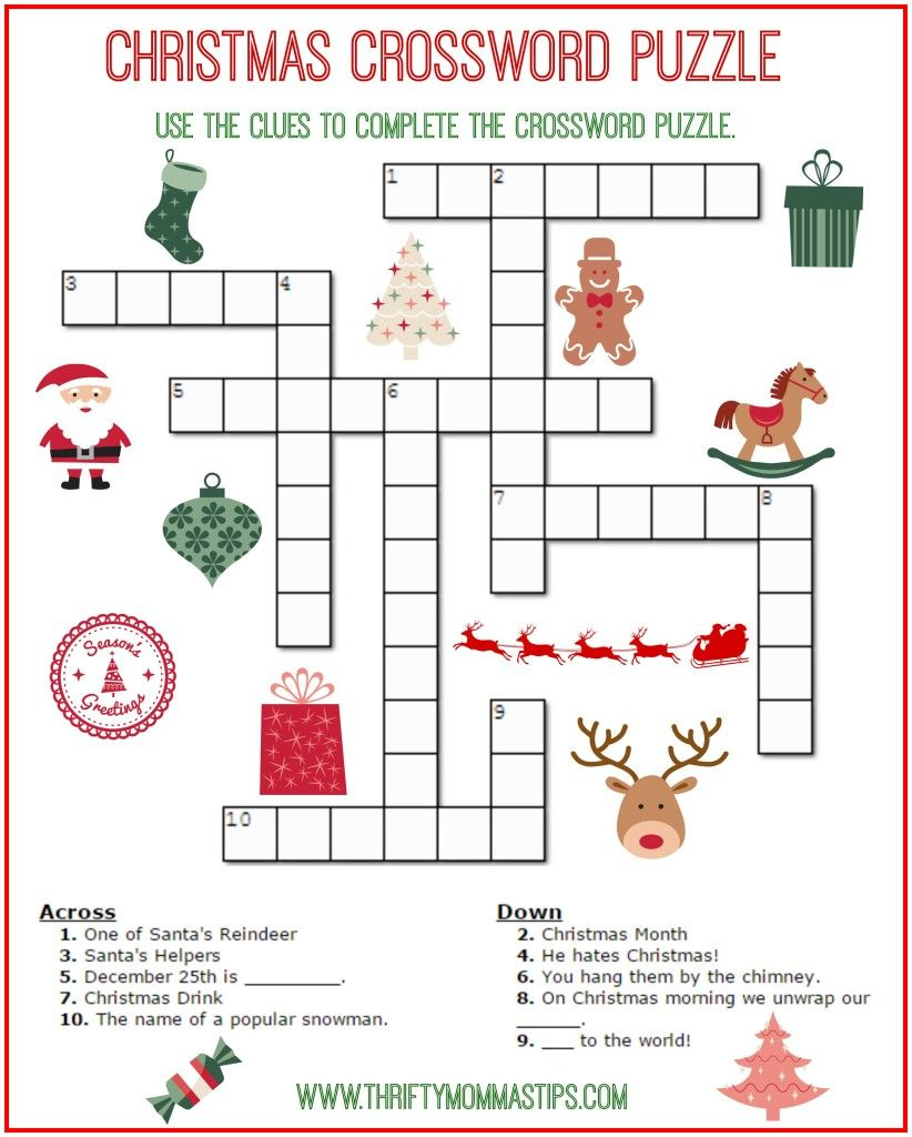 Do You Enjoy Christmas Crossword Puzzles And Other Word