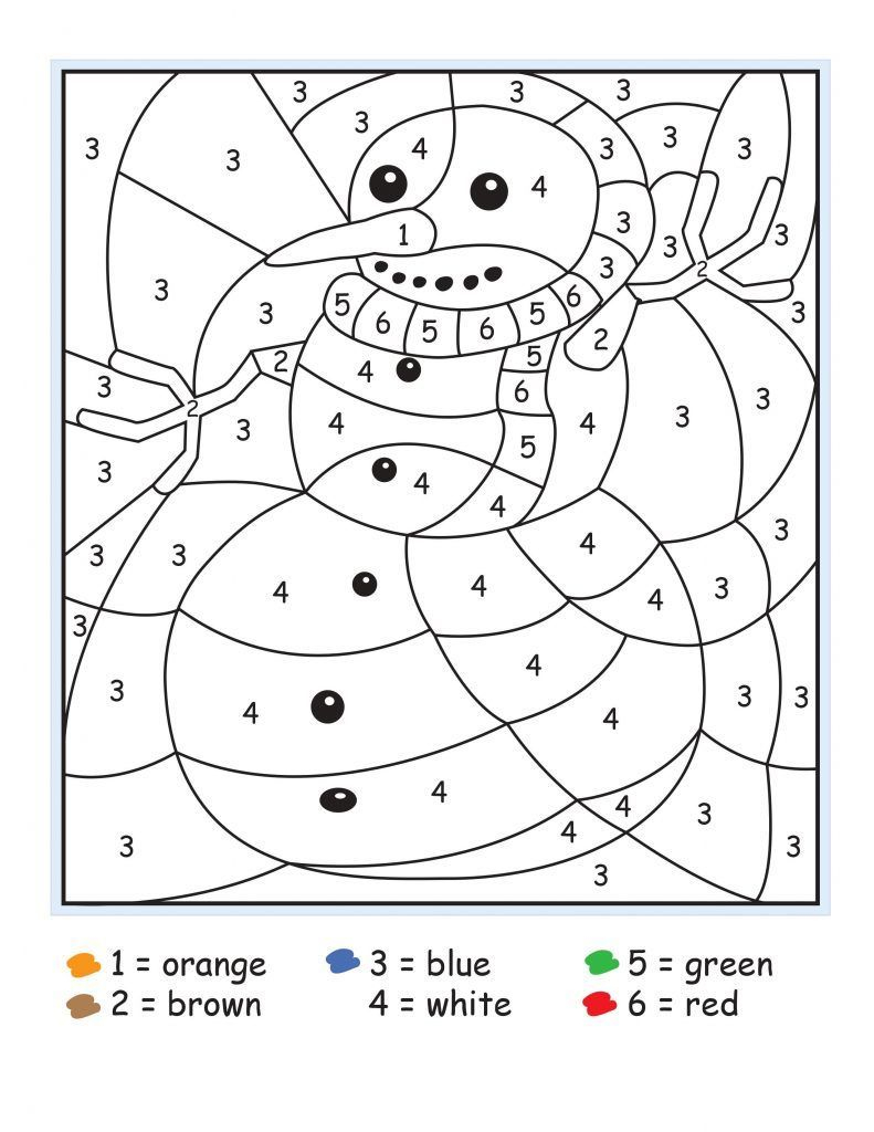 Easy Colornumber For Preschool And Kindergarten | Math