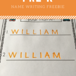 Editable Name Tracing Practice Freebie | Name Writing