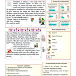 Father Christmas In Trouble (Key Included) Worksheet - Free