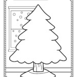 Finish The Drawing - Christmas Tree - Tim's Printables