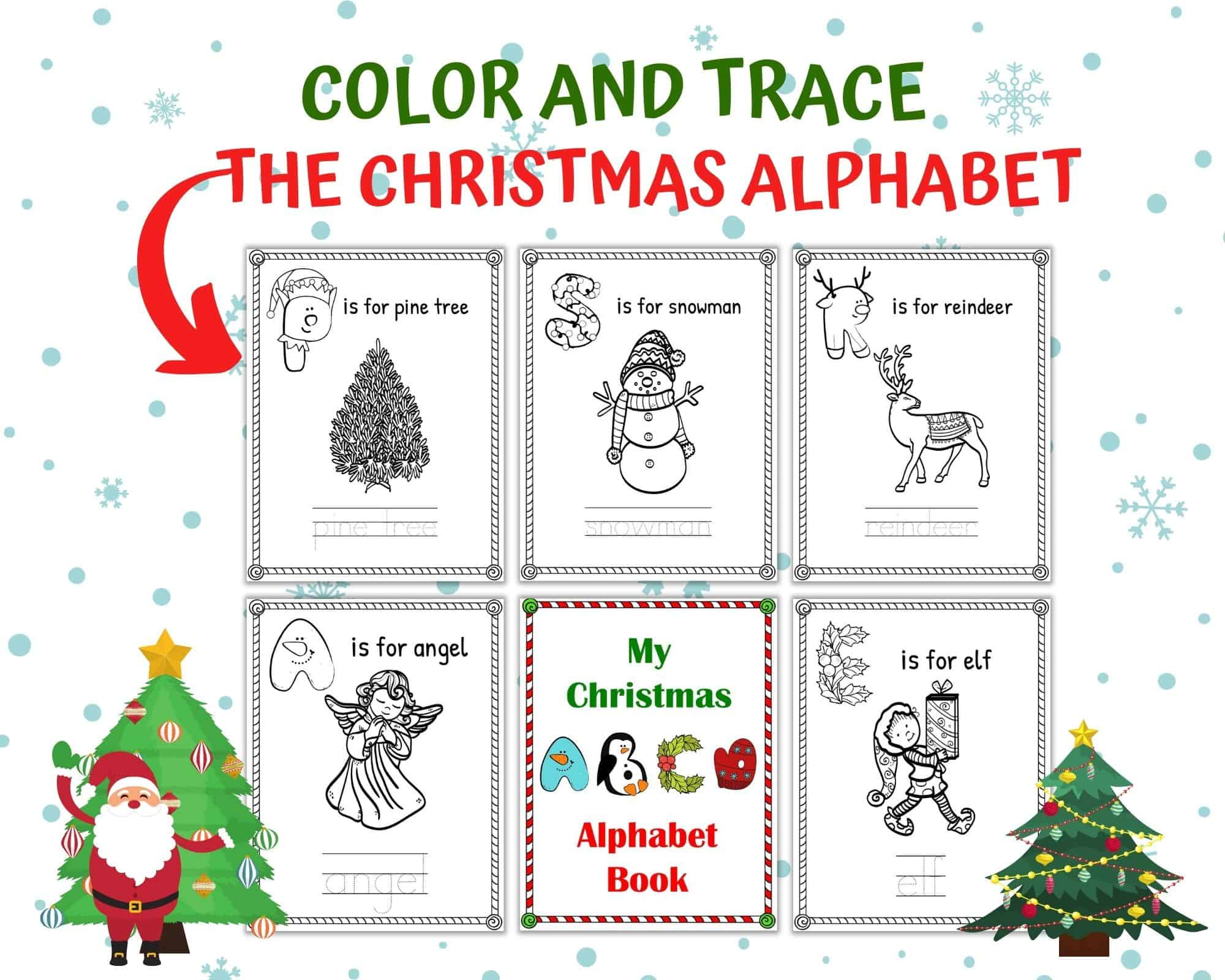 Free Christmas Alphabet Worksheets For Kindergarten | One
