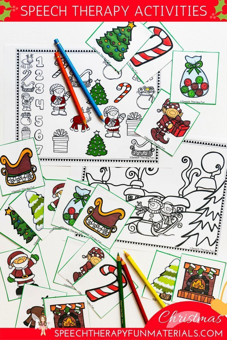 Free Christmas Language And Articulation Activities For
