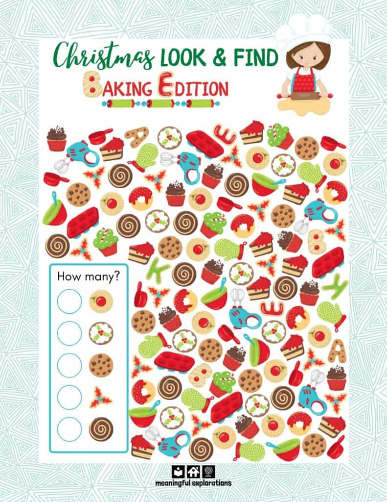 Free Christmas Look And Find Printable - Advent Calendar Day