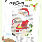 Free Christmas Printable - Santa Word Search - About A Mom