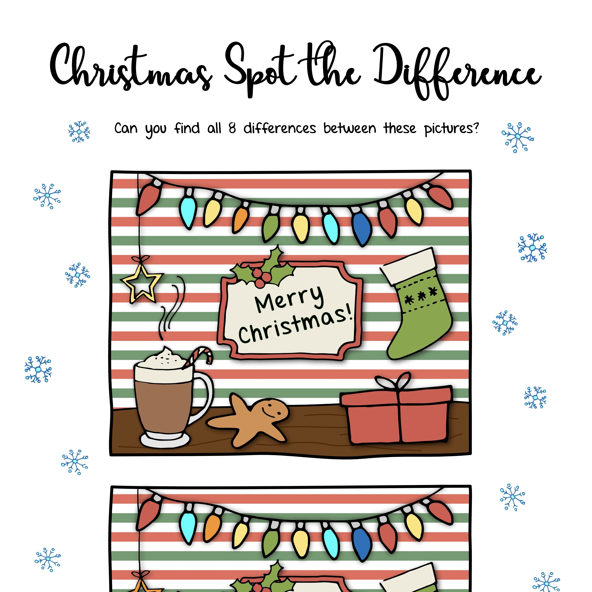 Free Christmas Printables – Puzzles | Mama Geek