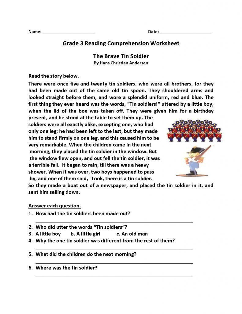 Free Christmas Reading Comprehension Worksheets Worksheet