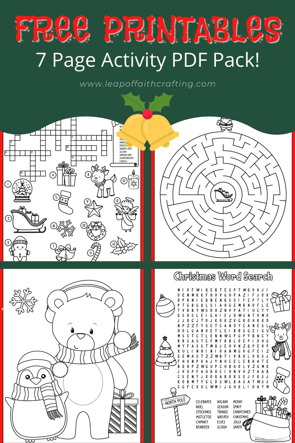 Free Christmas Worksheets: Coloring Sheets, Word Search