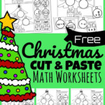 Free Cut And Paste Christmas Math Worksheets