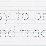 Free Font Tracing Letters - Renewgraph