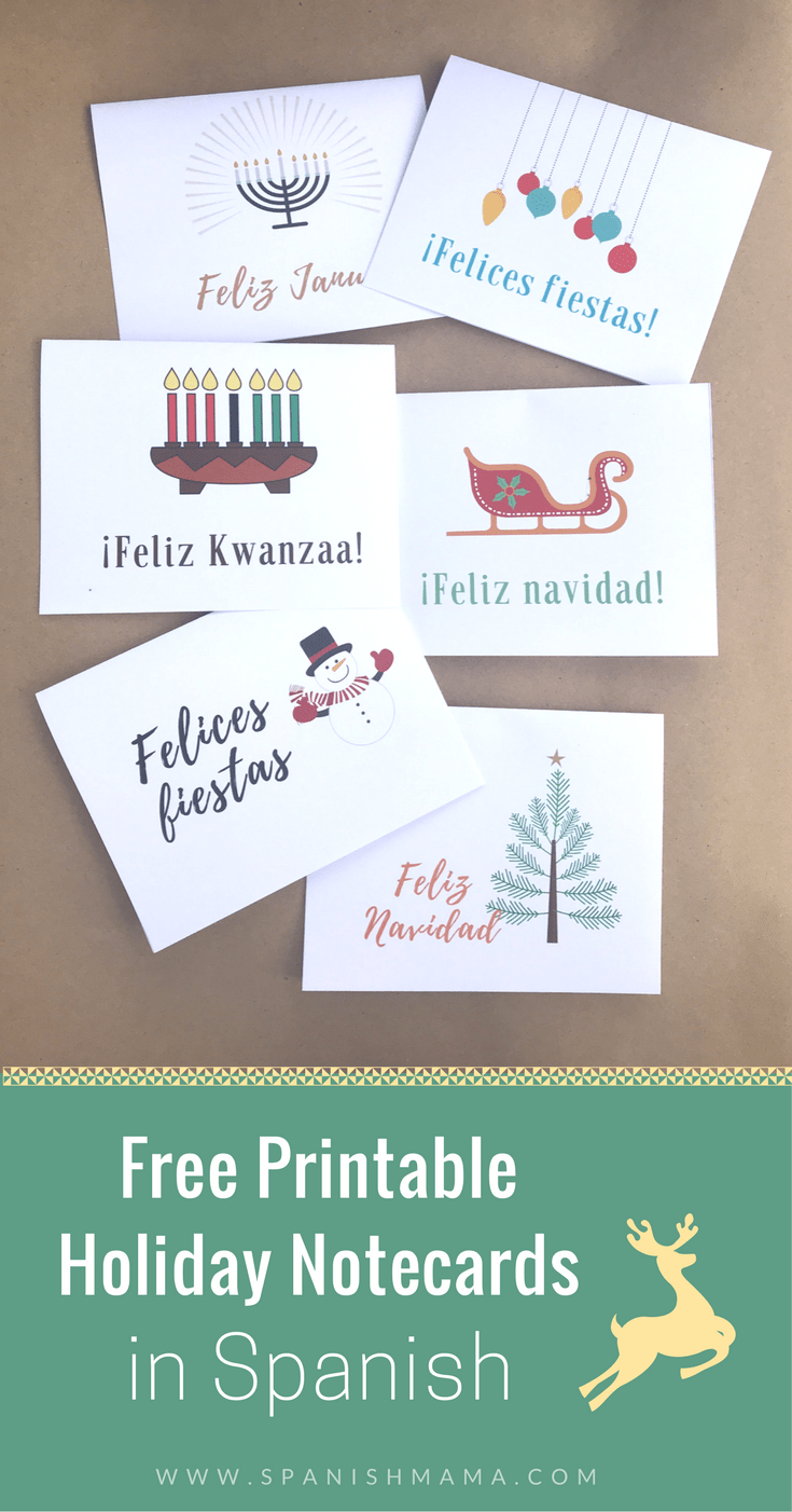 Free Printable Christmas And Holiday Cards In Spanish