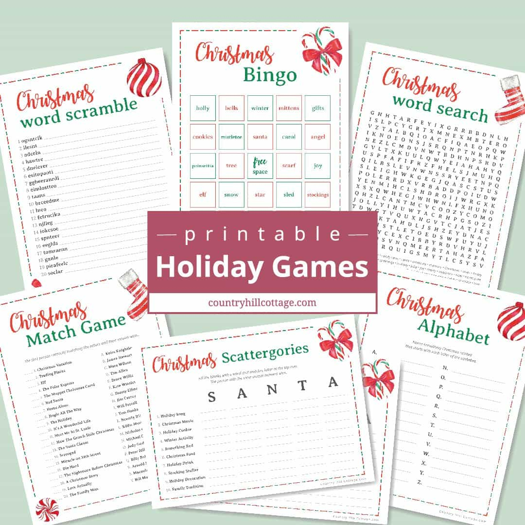 Free Printable Christmas Games For Adults And Older Kids