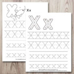 Free Printable Letter X Tracing Worksheet (X Is For X-Ray