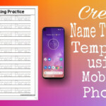 How To Create Name Tracing Template Using Mobile Phone | Melanie Nacino  Perez
