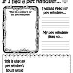 If I Had A Pet Reindeer&quot; Printable Christmas Worksheet