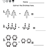 Kindergarten Worksheets Printable |  Subtraction