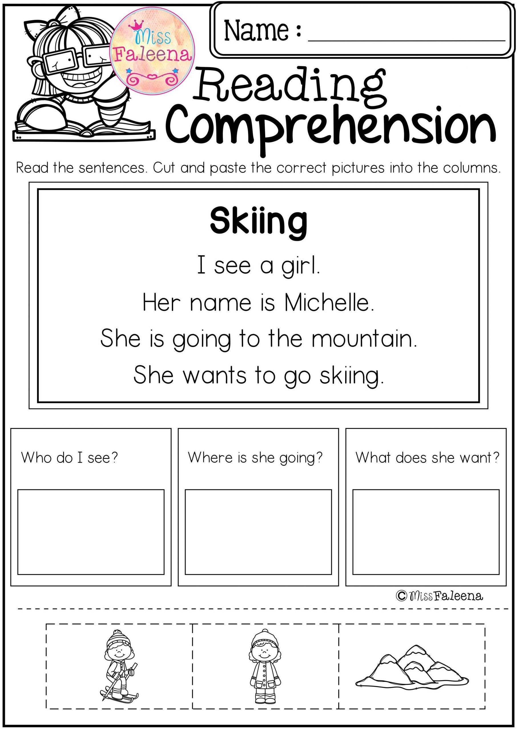 Kindergarten Worksheets Reading Comprehension Pin On Lite