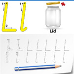 Letter L Tracing Alphabet Worksheets Royalty Free Vector