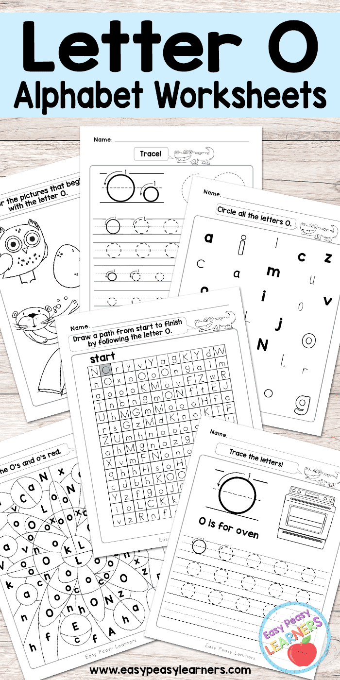 Letter O Worksheets - Alphabet Series - Easy Peasy Learners
