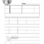 Lowercase Letter &quot;l&quot; Tracing Worksheet - Doozy Moo