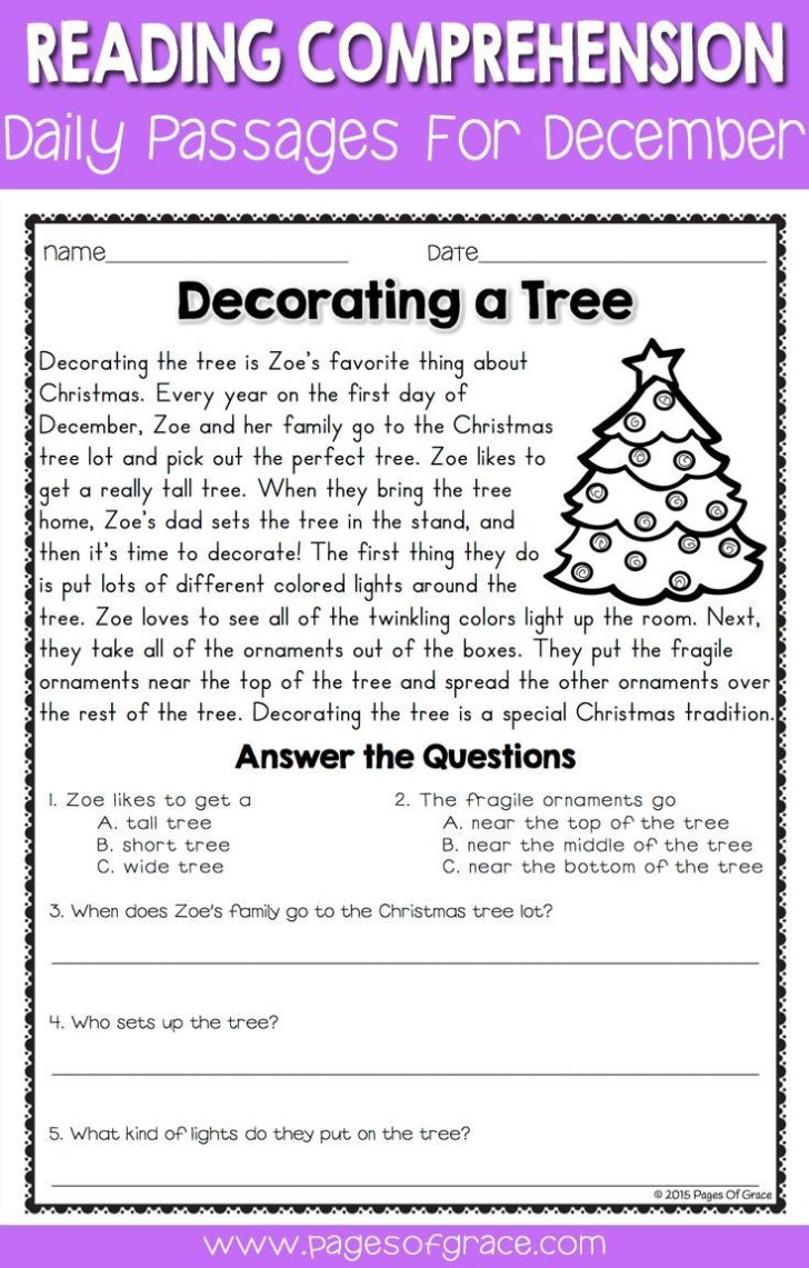 Math Worksheet ~ Awesome Comprehension Stories For 2Nd Grade