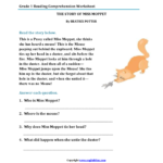Math Worksheet ~ Christmas Comprehension Worksheets 5Th