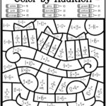 Math Worksheet ~ Christmas Math Coloringheets Worksheet 2Nd