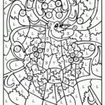 Math Worksheet : Free Christmas Math Coloring Pages
