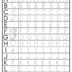 Math Worksheet : Uppercase Alphabet Letter Tracing