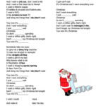 My Christmas List - English Esl Worksheets For Distance