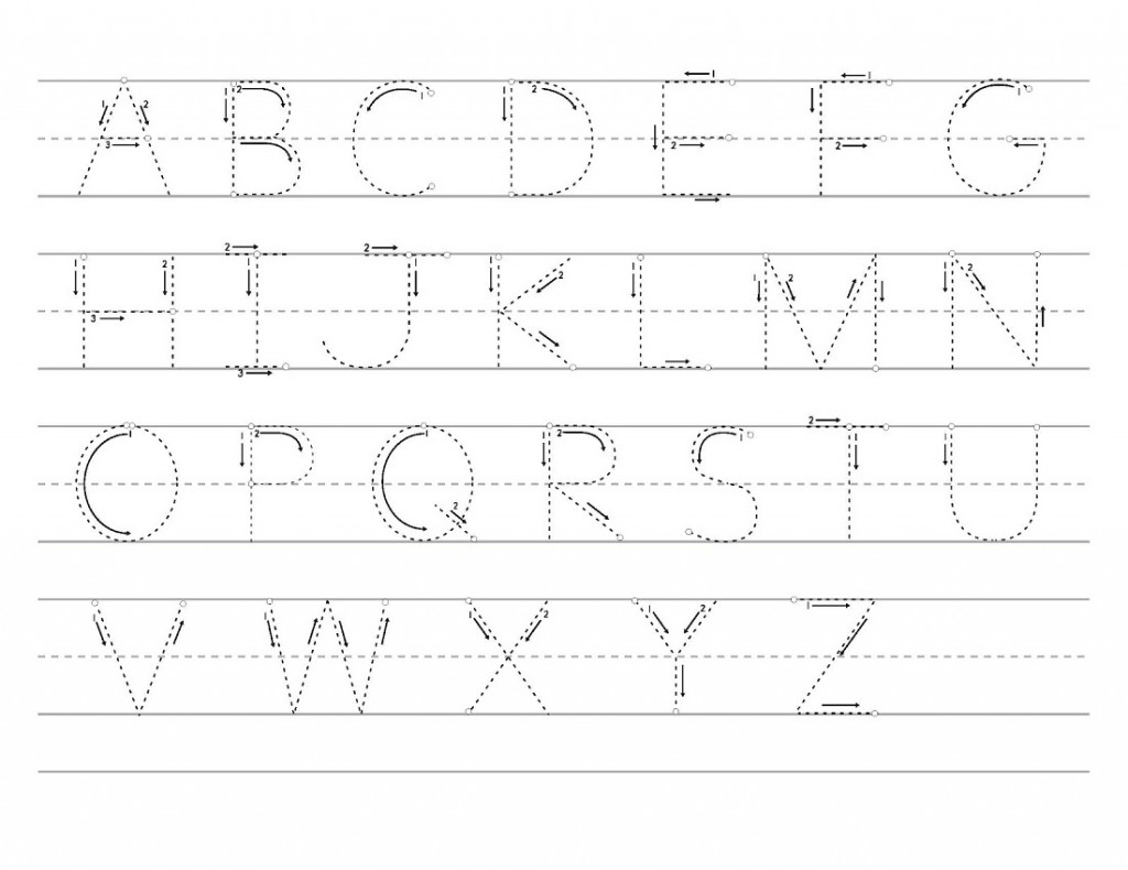 Outstanding Alphabet Tracing Worksheets For Kindergarten